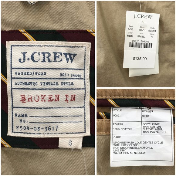 New J Crew‎ Mens Blazer Sport Coat 3 Button Casual Jacket Size 38R Cotton Suits - Picture 7 of 12